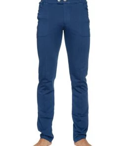 4-rth MEN Tactical Urban At Home Dress Pant Yoga Pant (Royal Blue)