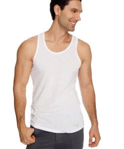 4-rth MEN The Perfect Tank (White Slub)