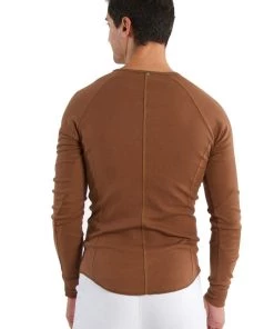 4-rth Thermal V-Neck Long Sleeve - Chocolate MEN