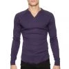 4-rth Thermal V-Neck Long Sleeve (Eggplant)