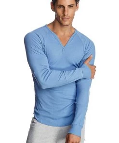 4-rth Thermal V-Neck Long Sleeve (Ice Blue)
