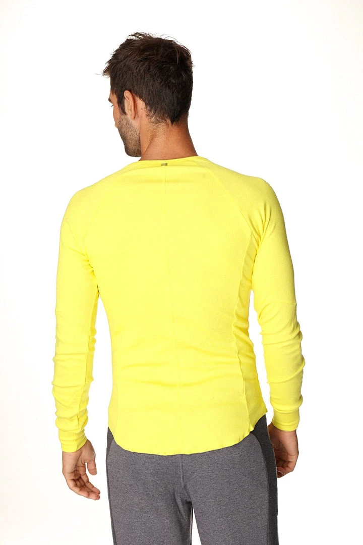 4-rth Thermal V-Neck Long Sleeve (Tropic Yellow) MEN