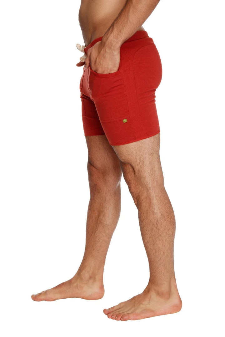 4-rth Transition Yoga Short (Cinnabar Red)