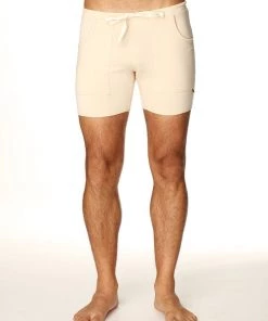 4-rth Transition Yoga Short (Sand W/White)