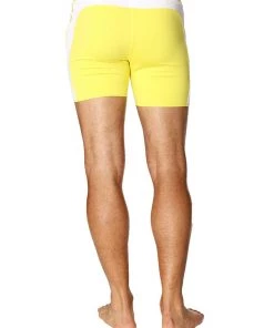 4-rth MEN Transition Yoga Short (Yellow W/White)