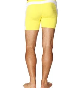 4-rth MEN Transition Yoga Short (Yellow W/White)