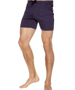 4-rth Transition Yoga Shorts (Eggplant W/Black) MEN