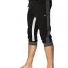 4-rth Ultra-Flex Tri-color Cuffed Yoga Pant (Black W/Charcoal & Grey) MEN