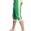 4-rth MEN Ultra-Flex Tri-color Cuffed Yoga Pant (Green W/Sand & Chocolate)
