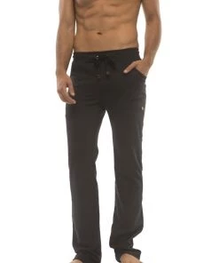 4-rth Ultra Flex Yoga Track & Yoga Sweat Pant (BLACK W/Black & Black)
