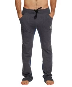 4-rth Ultra Flex Yoga Track & Yoga Sweat Pant (CHARCOAL W/Black & Royal) MEN