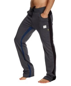 4-rth Ultra Flex Yoga Track & Yoga Sweat Pant (CHARCOAL W/Black & Royal) MEN