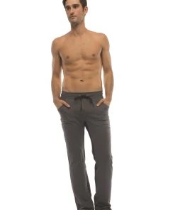 4-rth Ultra Flex Yoga Track & Yoga Sweat Pant (CHARCOAL W/Cinnabar & Black) MEN