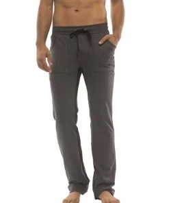 4-rth Ultra Flex Yoga Track & Yoga Sweat Pant (CHARCOAL W/Cinnabar & Black) MEN
