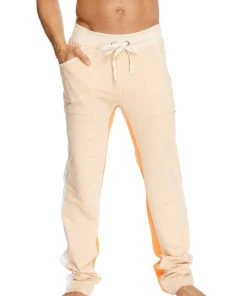 4-rth Ultra Flex Yoga Track & Yoga Sweat Pant (Sand W/White & Orange)