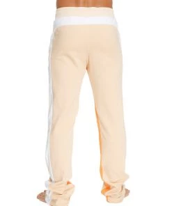 4-rth Ultra Flex Yoga Track & Yoga Sweat Pant (Sand W/White & Orange)