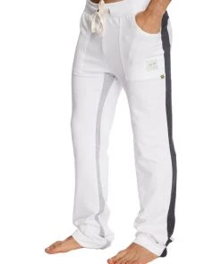 4-rth Ultra Flex Yoga Track & Yoga Sweat Pant (WHITE W/Charcoal & Grey)
