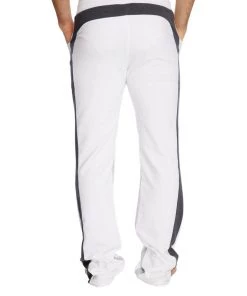 4-rth Ultra Flex Yoga Track & Yoga Sweat Pant (WHITE W/Charcoal & Grey)