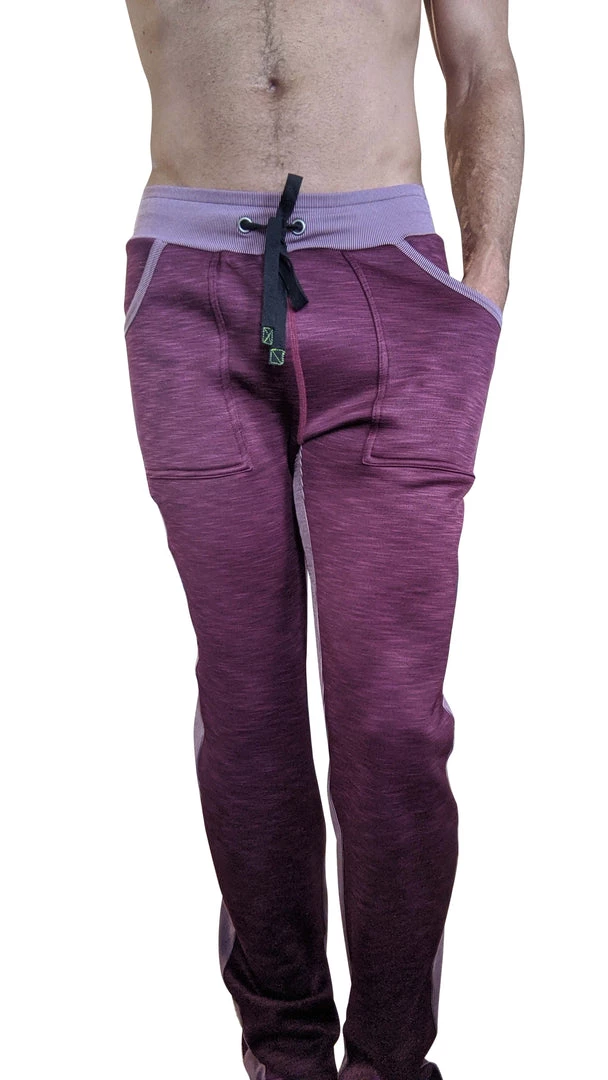 4-rth **Winter Collection** Thick-Weight LUXURY-Fleece Track & Lounge Sweat Pant (Plum Purple)