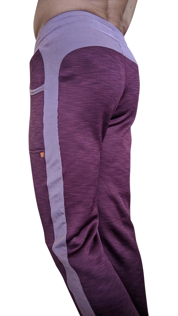 4-rth **Winter Collection** Thick-Weight LUXURY-Fleece Track & Lounge Sweat Pant (Plum Purple)