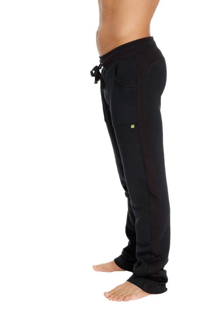4-rth **Winter Collection** Mid-Weight Performance-Fleece Track & Lounge Sweat Pant (Black)