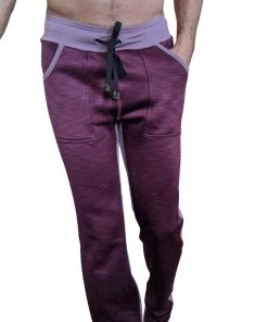4-rth **Winter Collection** Thick-Weight LUXURY-Fleece Track & Lounge Sweat Pant (Plum Purple)