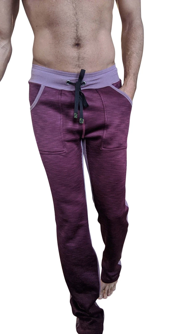 4-rth **Winter Collection** Thick-Weight LUXURY-Fleece Track & Lounge Sweat Pant (Plum Purple)