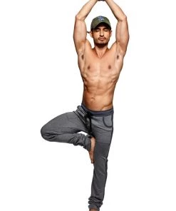 4-rth MEN **Winter Collection** Mid-Weight LUXURY-Fleece Track & Lounge Sweat Pant (Charcoal)