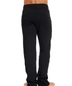 4-rth **Winter Collection** Mid-Weight Performance-Fleece Track & Lounge Sweat Pant (Black)