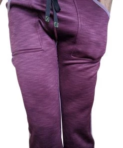 4-rth **Winter Collection** Thick-Weight LUXURY-Fleece Track & Lounge Sweat Pant (Plum Purple)
