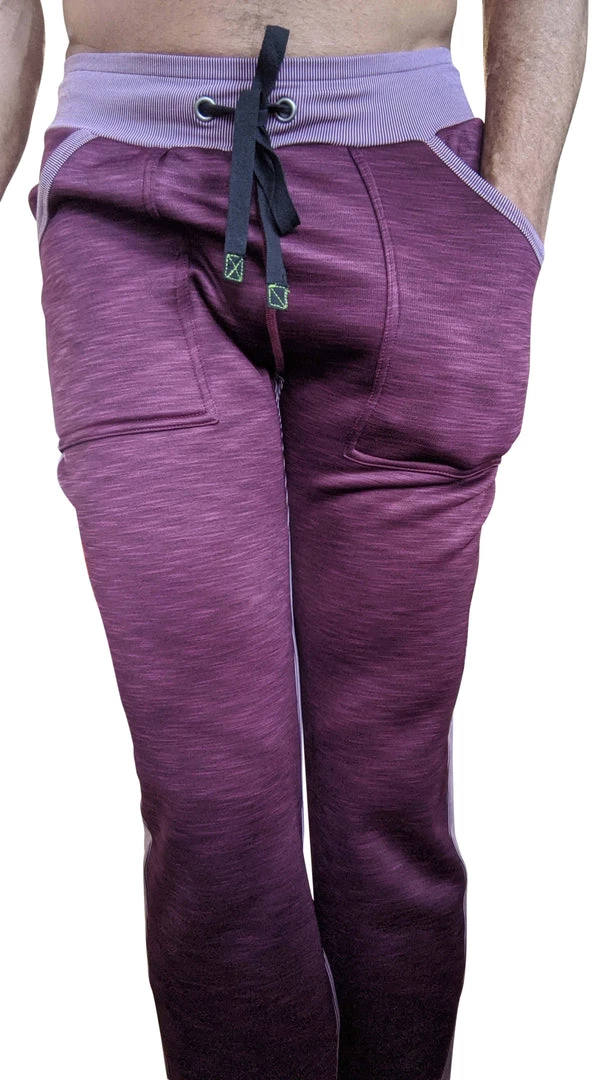 4-rth **Winter Collection** Thick-Weight LUXURY-Fleece Track & Lounge Sweat Pant (Plum Purple)