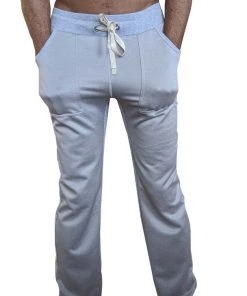 4-rth MEN **Winter Collection** MID-Weight Performance-Performance Fleece Track & Lounge Sweat Pant (Stainless Steel Grey)