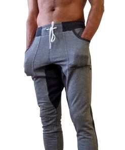 4-rth MEN **Winter Edition** Performance Fleece Long Cuffed Jogger & Yoga Sweat Pants (Charcoal)