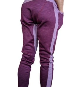4-rth MEN **Winter Edition** Performance Fleece Long Cuffed Jogger & Yoga Sweat Pants (Plum Purple)