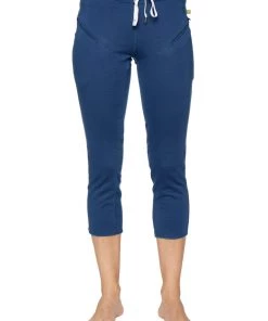 4-rth Women's 4/5 Length Zipper Pocket Capri Yoga Pant (Royal)