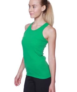 4-rth Women's All-American Racerback Tank Top (Bamboo Green)