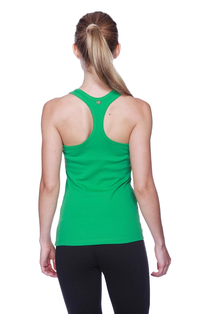 4-rth Women's All-American Racerback Tank Top (Bamboo Green)