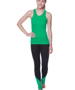 4-rth Women's All-American Racerback Tank Top (Bamboo Green)