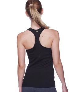 4-rth Tanks Women's All-American Racerback Tank Top (Black)