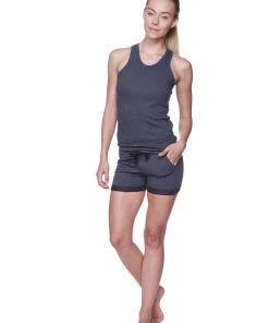 4-rth Women's All-American Racerback Tank Top (Charcoal) Tanks