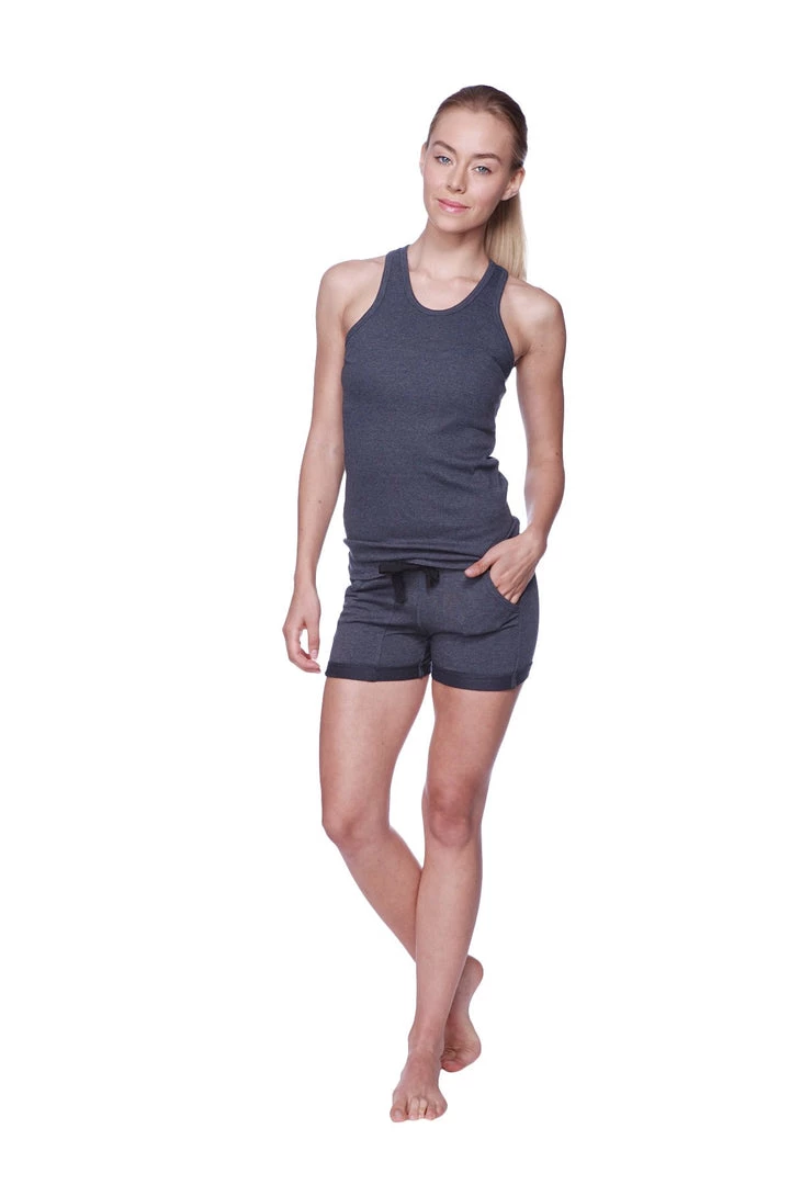 4-rth Women's All-American Racerback Tank Top (Charcoal) Tanks