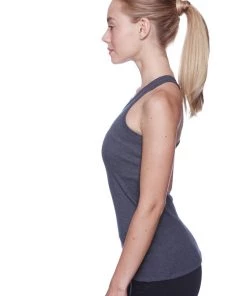 4-rth Women's All-American Racerback Tank Top (Charcoal) Tanks