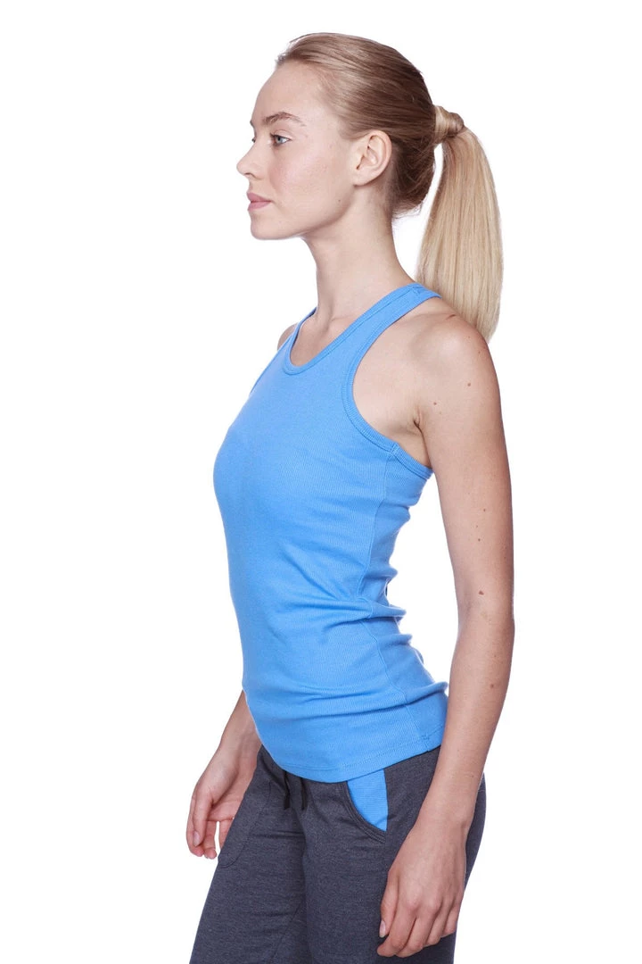 4-rth Tanks Women's All-American Racerback Tank Top (Ice Blue)