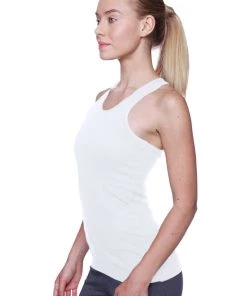 4-rth Women's All-American Racerback Tank Top (White) Tanks