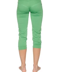 4-rth Women's Cuffed Jogger Yoga Pant (Bamboo Green) New