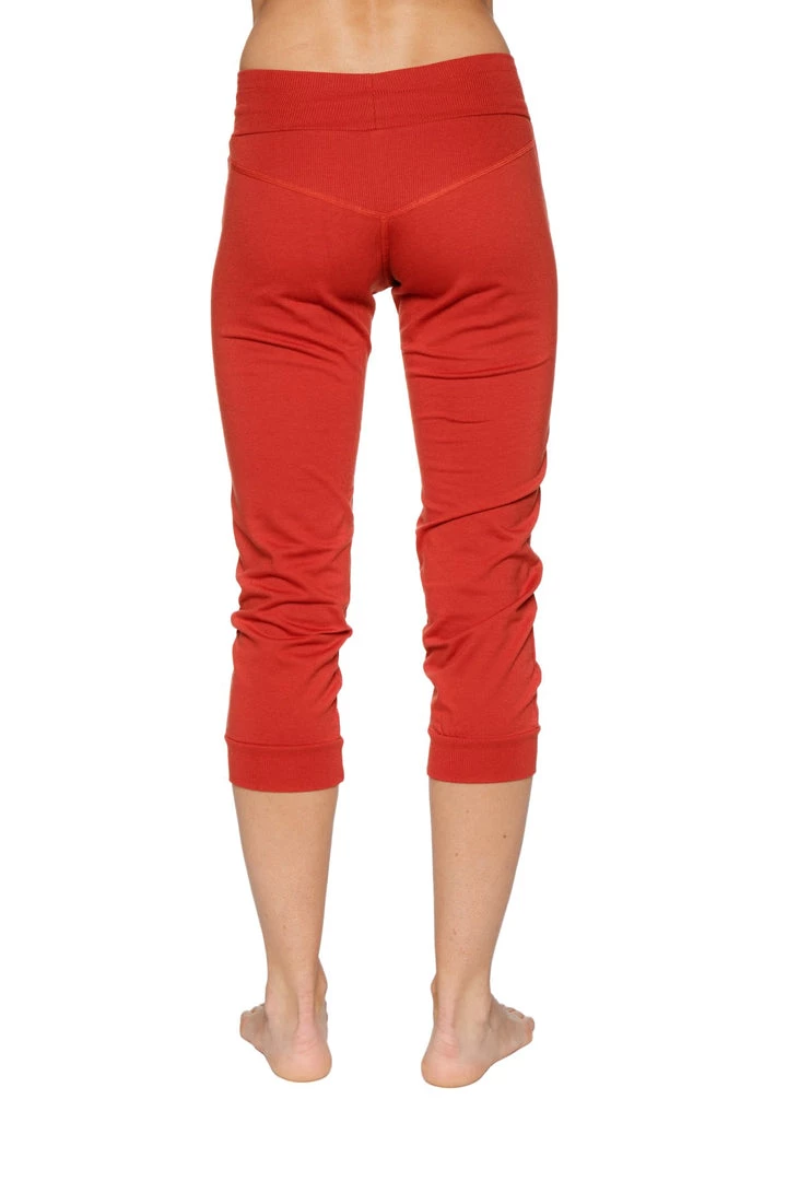 4-rth Women's Cuffed Jogger Yoga Pant (Cinnabar)