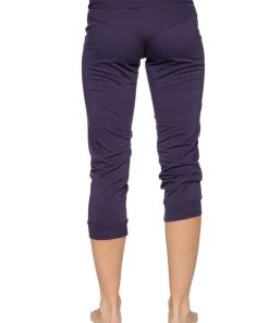 4-rth Women's Cuffed Jogger Yoga Pant (Eggplant)