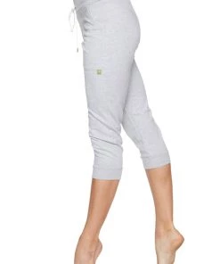 4-rth Women's Cuffed Jogger Yoga Pant (Heather GREY)