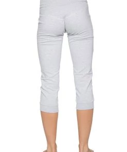 4-rth Women's Cuffed Jogger Yoga Pant (Heather GREY)