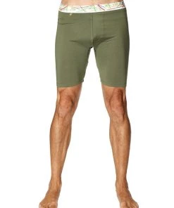 4-rth Yoga Compression Short (Rainforest Green)